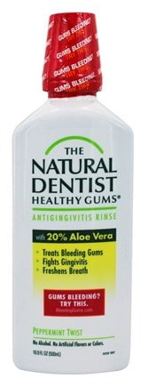 Healthy Gums Antigingivitis Rinse Peppermint Twist - 16.9 fl. oz. by The Natural Dentist (Pack of 4)