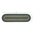 thumbnail image 6 of VHC Brands Pine Grove, Braided Jute Table Runner, Oval, Green, 13x48, 6 of 10