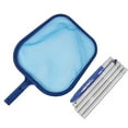 thumbnail image 4 of Red de malla de rastrillo removedor de hojas para piscina de 2 piezas, con poste telescópico, para hojas de piscina de limpieza rápida - 122 cm, 4 of 9