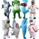 thumbnail image 5 of Disfraz inflable divertido de tiburón azul para Halloween, muñeco de dibujos animados, astronauta inflable, 5 of 6