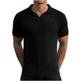 thumbnail image 3 of Birdeem Chemises pour Hommes Chemise Décontractée Ample et Fine à Col Rabattu Couleur Unie, 3 of 10