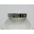 thumbnail image 5 of EOEMY Stainless Steel Mesh Adjustable Wristband Slider Charm Bracelet 10mm With Buckle, 5 of 9