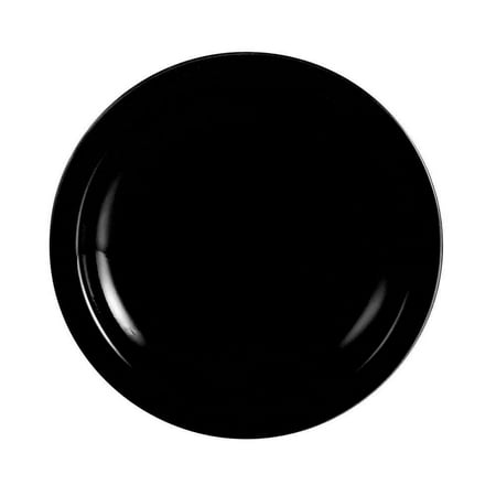 

Las Vegas Plate Narrow Rim Black 6-1/2 Dia. X 3/4 H Stoneware Black 12 packs