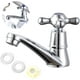 thumbnail image 1 of Grifo monomando moderno para lavabo de agua fría, grifo de cascada, accesorios con acabado cromado, grifo para lavabo de baño, cocina y hogar con filtro, 1 of 7