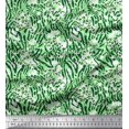 thumbnail image 1 of Soimoi Green Viscose Chiffon Fabric Leopard & Wild Animal Skin Printed Fabric 1 Yard 42 Inch Wide, 1 of 3