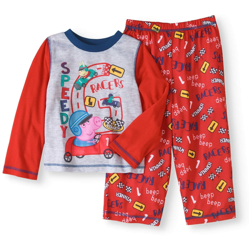 Peppa Pig Peppa Pig Toddler Boys' 2 Piece Pajama Set (3T