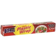 Premium Plastic Wrap Clear - 12" x 100" 1 Pc - Ultra Durable & Versatile for Food Storage, Kitchen Organization & More