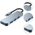 thumbnail image 4 of CIMAXIC USB Hub 4 Ports USB 3.1 Type-C to USB 3.0 Hub Transfer Adapter Accessory,3.54"X1.1"X0.39", 4 of 4