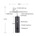 thumbnail image 4 of Wireless Cordless Professional Airbrush Foundation Spray Gun High Pressure Makeup Kit System Compressor ,Precision Control, 4 of 6