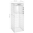 thumbnail image 4 of vidaXL Gabion Panier Post 50x50x140 cm Fer, 4 of 4