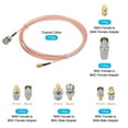 thumbnail image 3 of Cable coaxial RG316 Unique Bargains SMA Macho a BNC Macho 10 Pies Color Naranja, 3 of 7
