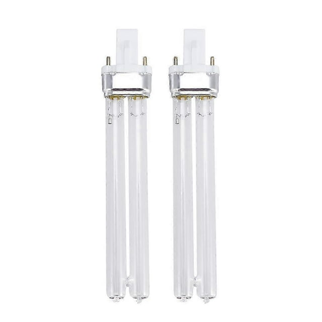 2pcs 11W Ultraviolet UV Disinfection Light Lamps UV Sterilization Light Bulbs for Sterilizer Fish Tank (G23 Lamp Base)