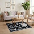 thumbnail image 3 of ODIKA Skull Graphic Beast Streetwear Anime Bold Gothic Gamer Dorm Guys for Home Office, Gaming Room, Under Desk, Non-Slip Chair-Friendly, 3 of 7