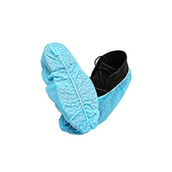 Heavy Duty Shoes Shoe and boot Covers Disposable (110-Pack) Water-Resistant, Slip-On Floor Protection | Large, Stretch Fit Indoor Covering | Heavy-Duty, Non-Slip, Indoor, Outdoor | Men, Women ()