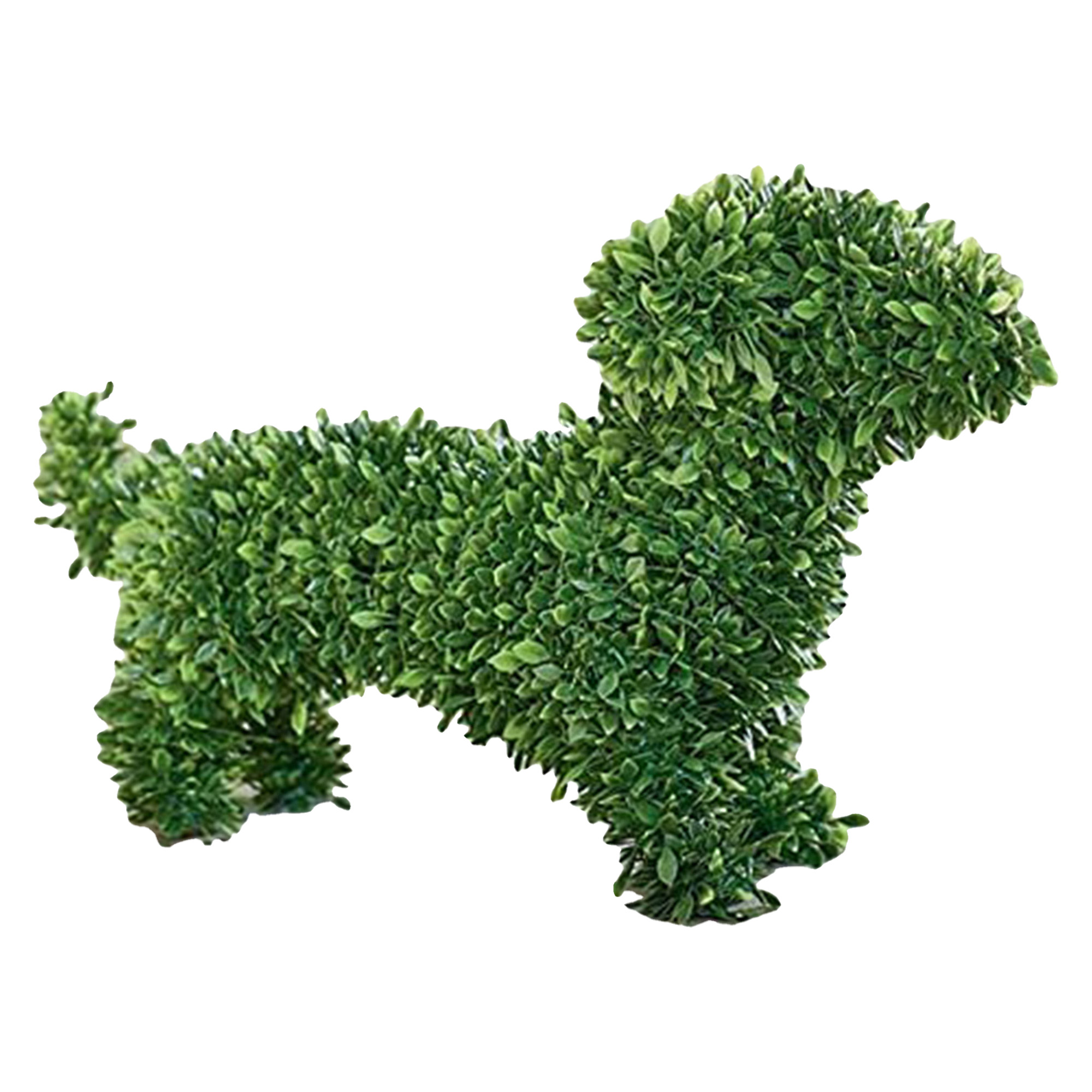 Bebiullo Decorative Peeing Dog TopiaryPet Garden Statue Green Lifelike