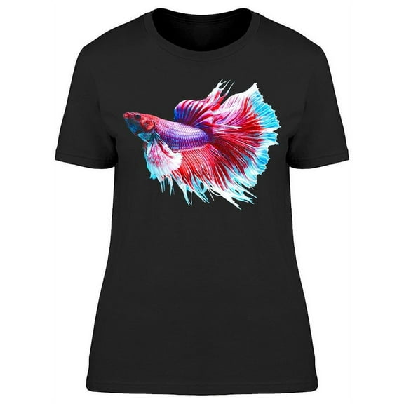 Sideview Siamese Betta Fish T-Shirt Women -Image by Shutterstock, Female x-Large