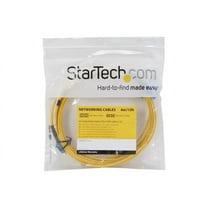 StarTech.com 4m Fiber Optic Cable - Single-Mode Duplex 9/125 - LSZH - LC/SC - OS1 - LC to SC Fiber Patch Cable (SMFIBLCSC4) - Patch cable - SC single-mode (M) to LC single-mode (M) - 4 m - 4 m - fiber optic - duplex - 9 / 125 micron - OS1 - molded - yellow