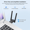 thumbnail image 5 of Usb Wifi 6 Bluetooth 5.4, Compatible Con Windows 11/10 Belug, Negro, 5 of 5