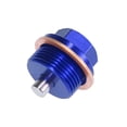 thumbnail image 6 of Unique Bargains 1 Set M24 x 1.5 Magnetic Oil Drain Plug Sump Drain Nut Gasket Blue, 6 of 7