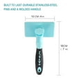 thumbnail image 2 of Cepillo autolimpiante para gatos y perros: cepillos de aseo para gatos que eliminan enredos, nudos y pelos sueltos, cepillo adecuado para gatos de pelo largo y corto (azul), 2 of 5
