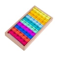 thumbnail image 1 of Milaget Acrylic Cubes Blocks Set Stacking Blocks Toys for Preschool Party 3  Year Old 100pcs, 1 of 8