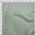 thumbnail image 4 of oneOone Georgette Viscose Mint Green Fabric Asian Suzani Craft Projects Decor Fabric Printed By The Yard 42 Inch Wide, 4 of 5