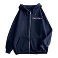 thumbnail image 5 of Uobin Womens Zip Up Hoodies Long Sleeve Cute Cartoon Print Lightweight sweatshirt Loose Fit Workout Plain Hoodies Y2K Jacket with Pockets 2026 Fashion Clothes, 5 of 6