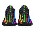 thumbnail image 5 of LGBT Pride Shoes Sneakers for Women Men Black Size 11, 5 of 7