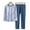 Blue Penguin, variant on Toddler Kids Thermal Underwear Pajamas Set for Girls Boys 4-14 Years Youth Long Johns Sleepwear Pjs Outfit Fall & Winter Unisex Cotton Jammies Loungewear