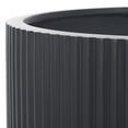 thumbnail image 3 of Safavieh Lucca Ficonstone and Cement Modern Solid Round Black Plant Pot, 3 of 7