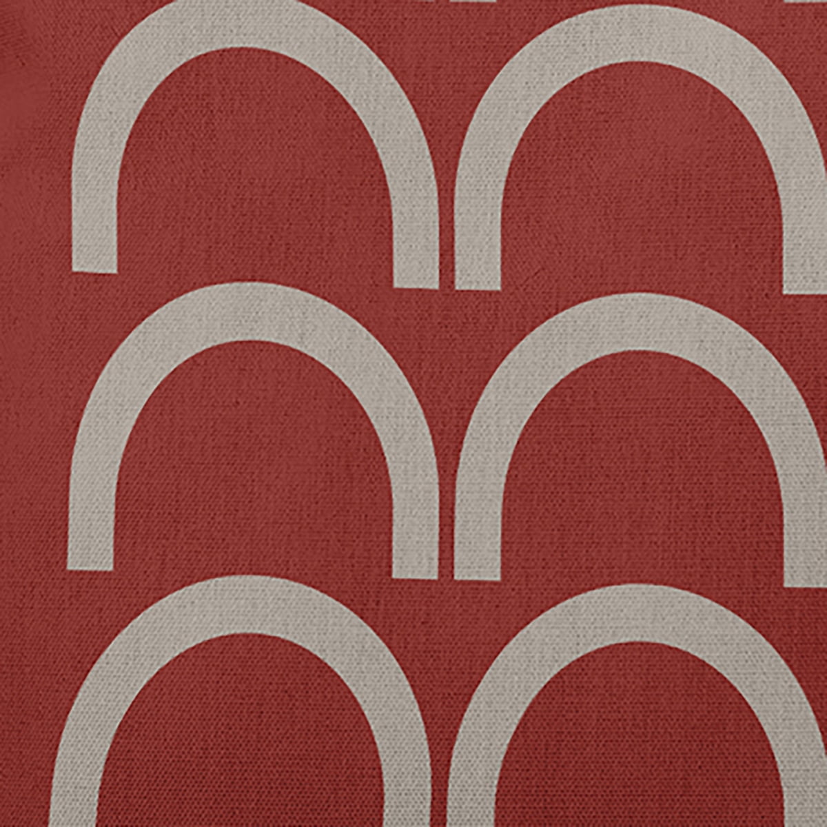 20" x 14" Simply Daisy Rhythm Arches Polyester Accent Pillow, Red Maple Qty 1