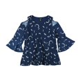 thumbnail image 2 of Alfani Blusa de punto con hombros descubiertos para mujer, azul, grande Alfani Tejer, 2 of 2