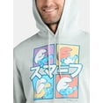thumbnail image 4 of Smurfs Men's and Big Men's Graphic Hoodie with Long Sleeves, Sizes XS-3XL, 4 of 5