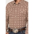 thumbnail image 3 of Gibson Trading Co Men's Kaleidoscope Medallion Print Long Sleeve Pearl Snap Fired Brick X-Large, 3 of 4
