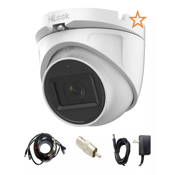 Camara Analoga Domo 720tvl Lista Para Conectar A La Tv Color Blanco
