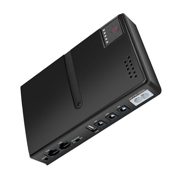 Uninterruptible Power Supply, 15V 24V POE 5V 9V 12V USB 18W Output DC UPS Battery Backup UPS Battery Backup, Power Supply for Router Optical Modem Security Camera
