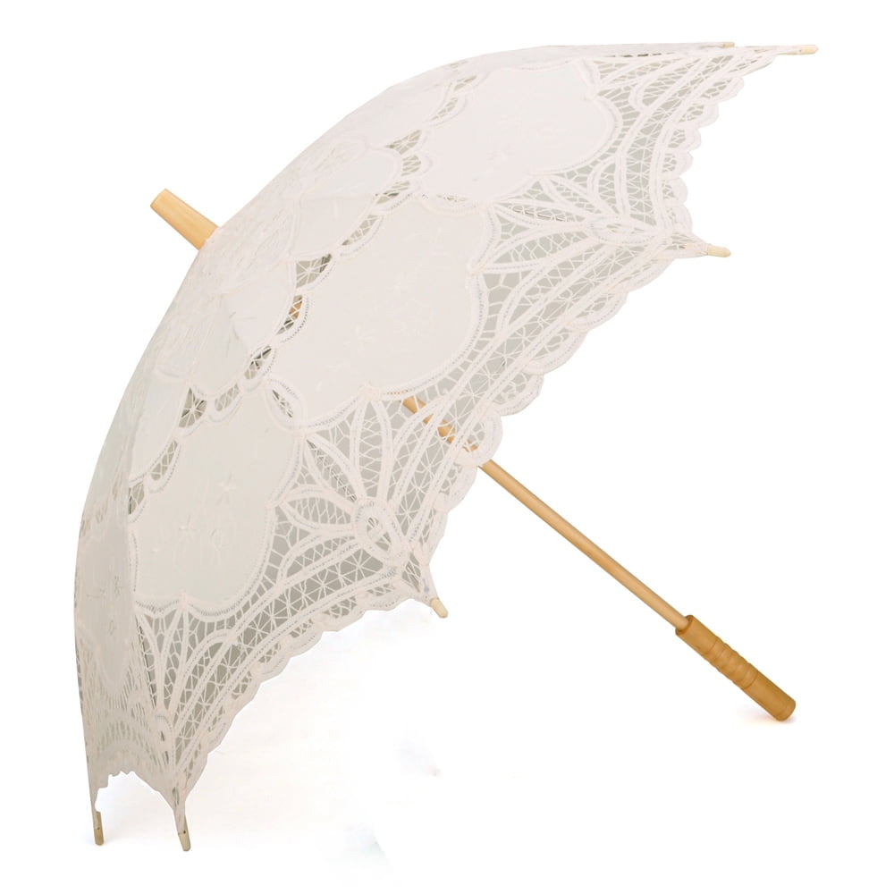 TopTie Lace Umbrella Battenburg Lace Wedding Parasol Bridal Photograph