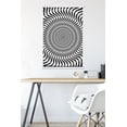 thumbnail image 5 of Zebra Stripe Optical Illusion Wall Poster with Magnetic Frame, 22.375" x 34", 5 of 6