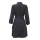 thumbnail image 5 of Vestido estampado de manga larga con lazo irregular y cuello en V para mujer Pompotops hdfakjf6354, 5 of 5