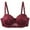 Red, variant on Fiaer Women’s Push up Lace Bra Comfort Underwire Adjustable Straps Support Breathable Bras Silver 95C