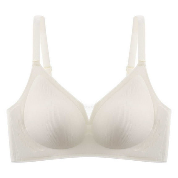 XuJwPNcy Womens Wireless V Neck Bras Full Coverage No Underwire Everyday Bras Comfortable Wireless Push up Bras