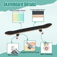 thumbnail image 4 of 31'' Complete Skateboard 7 Layer Canadian Maple Double Kick Deck Skateboards Pastel rainbow Skate Board for Beginner Adult Gifts, 4 of 5
