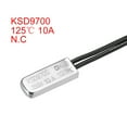 thumbnail image 2 of Uxcell KSD9700 Thermostat 125℃ N.C 10A Metal Bimetal Temperature Control Switch 2 count, 2 of 5