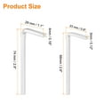 thumbnail image 2 of 2Pcs L-Shaped Square Head Wrench 3/4mm Carbon Steel L-Key 4 Points Metric Bolt Wrenches Repairing Tool for Basic Home Repair DIY Project and General Applications, 2 of 7