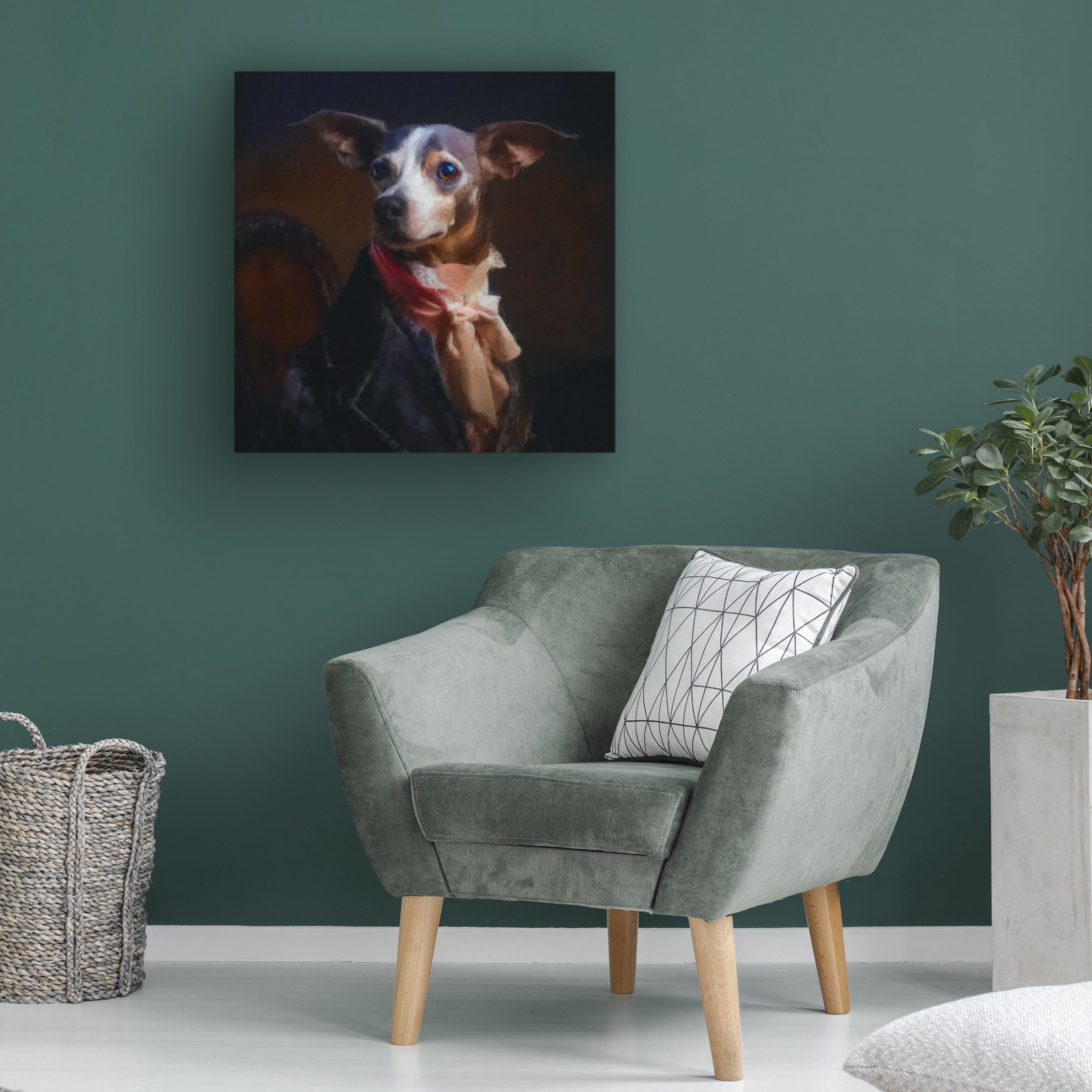 Canvas Wall Art - Sean Parnell 'Lord' Wall Art for Living Room, Bedroom, or Office Décor by Trademark Fine Art - 35 x 35 Inches