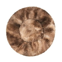 Matoen Calming Dog Bed for Small Dogs - Washable 16 Inches Puppy Round Beds for Medium Pet, Indoor Cat, Fluffy Plush Non-Slip Sleeping Bed