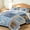 Blue Puppy Patchwork, variant on FIVERAM Dragonfly Quilt Set Queen Size,3 Piece Lightweight Bedspread for Queen Bed,Reversible Coverlet Bedding Set,Insect Bed Cover for All Season