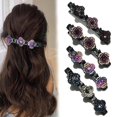 thumbnail image 1 of Newnewlooks - Pinzas para el pelo trenzadas con piedras de cristal brillantes, pinzas para el pelo trenzadas con piedras de cristal brillantes para mujeres y niñas, para peinar el cabello grueso y fin, 1 of 7