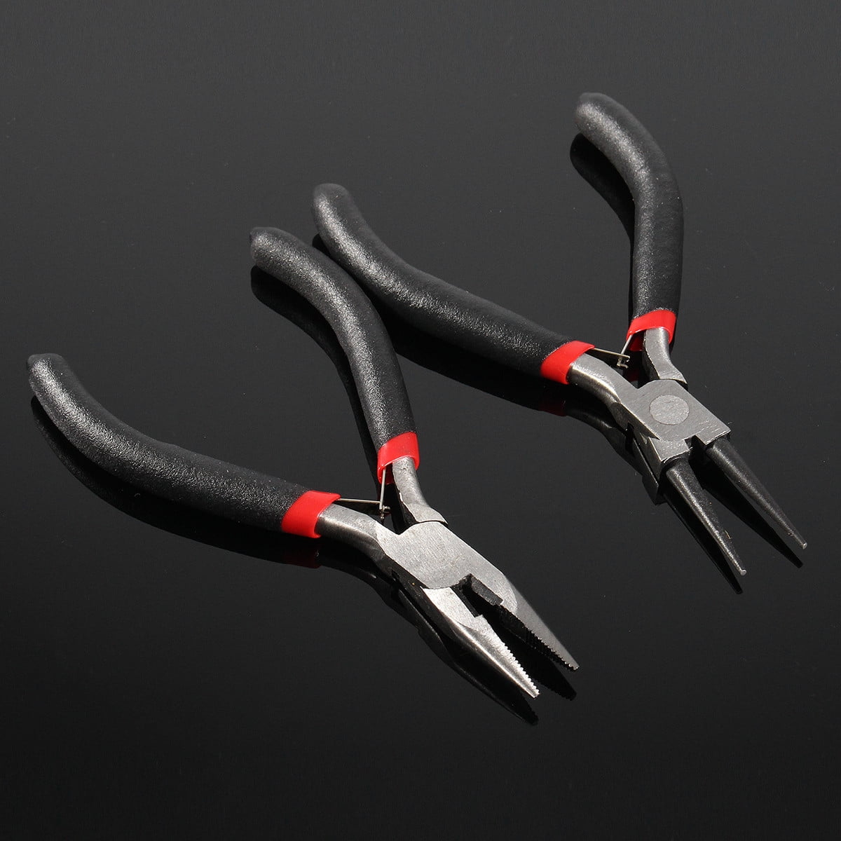 Sliver Plated Jewelry Making Starter Kits Bead Caps Pliers Chain Cord Tools Kit