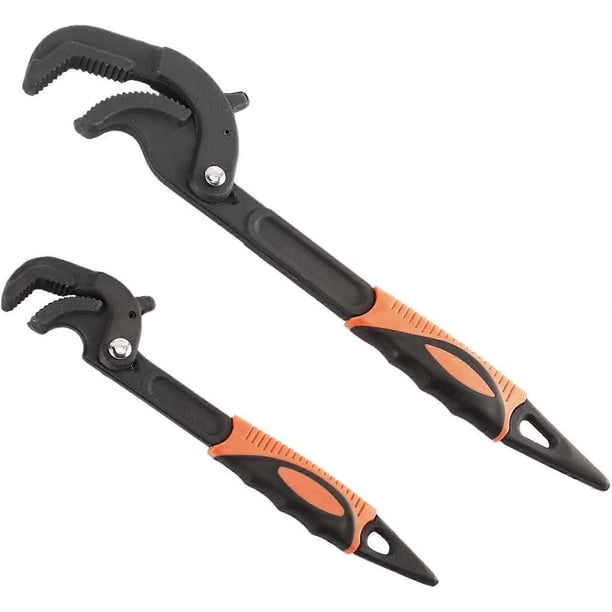2 Pcs Multi-Function Adjustable Wrench Set, Quick Torque Wrench, Water Pipe and Nut Wrench (Capacity: 1.5 to 3 cm and 3 to 6 cm)